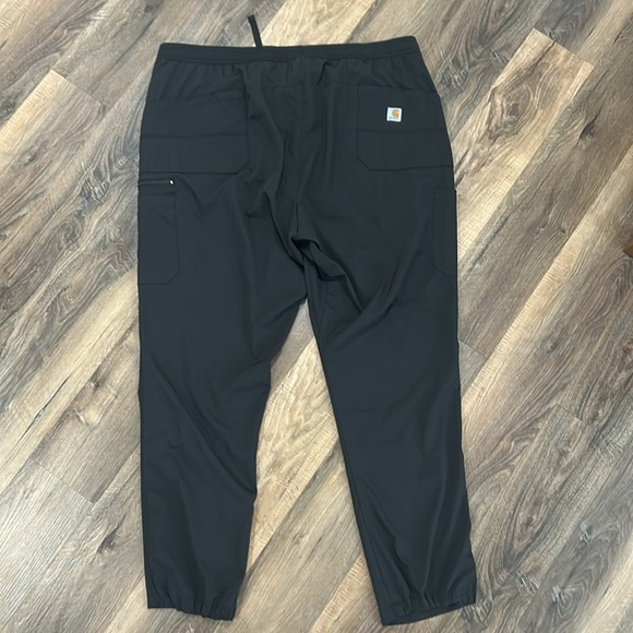 Carhartt Force Liberty Twill Straight Leg Scrub Pant C55106 Mens Sz 2XL Black - Picture 7 of 11